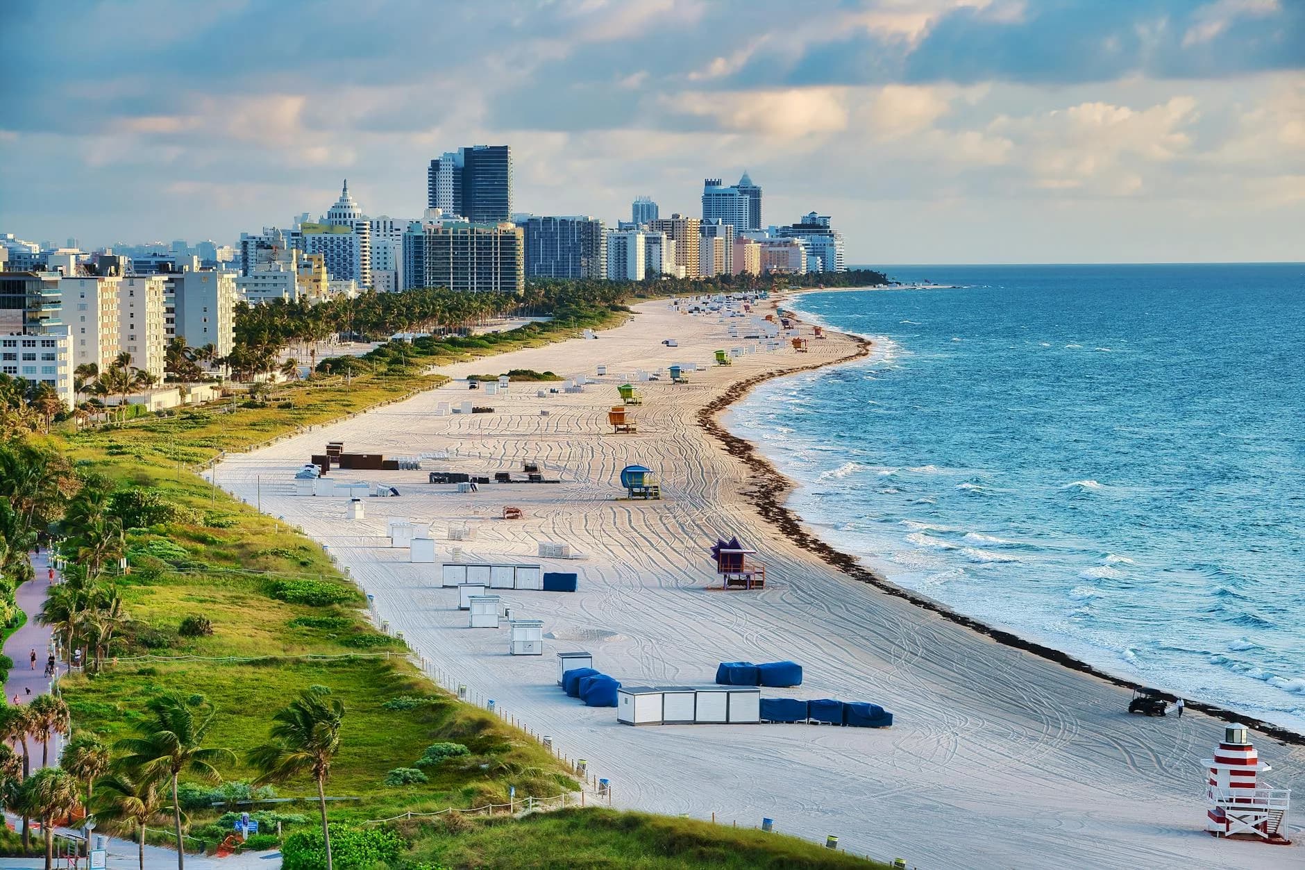 Loc Aerial Photo Of Miami Beach With Skyline 2