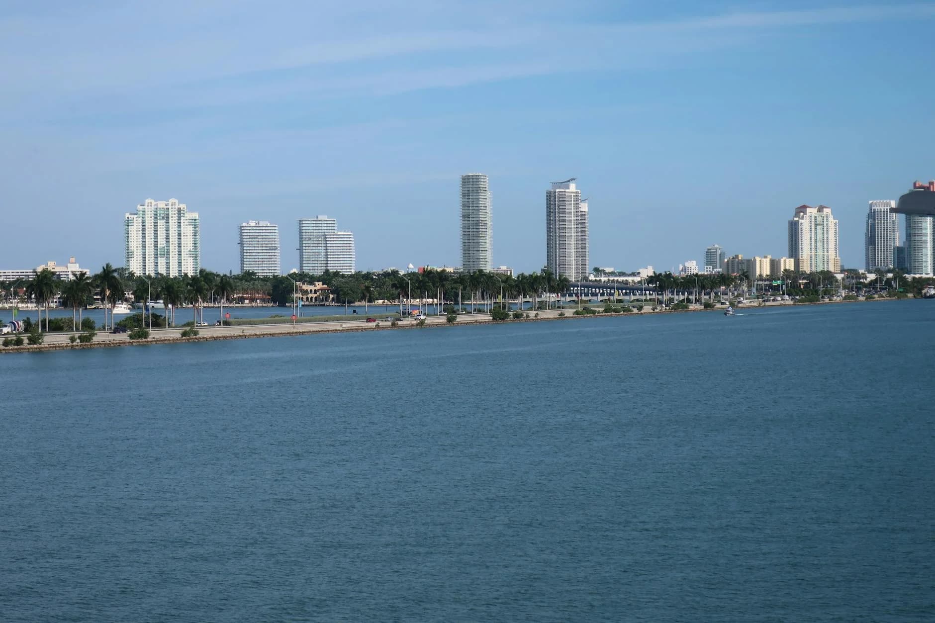 Serene View Of Miami Beach Skyline With 4