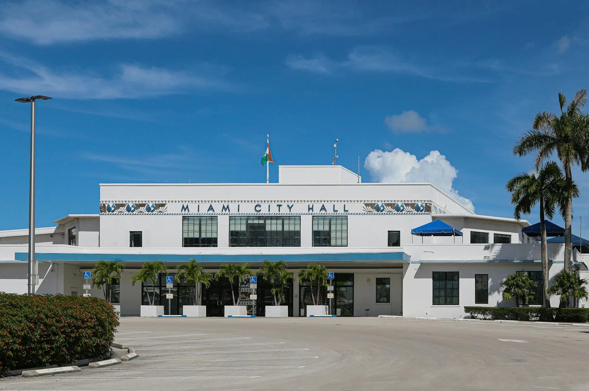 Loc Front View Of Miami City Hall With Palm 1