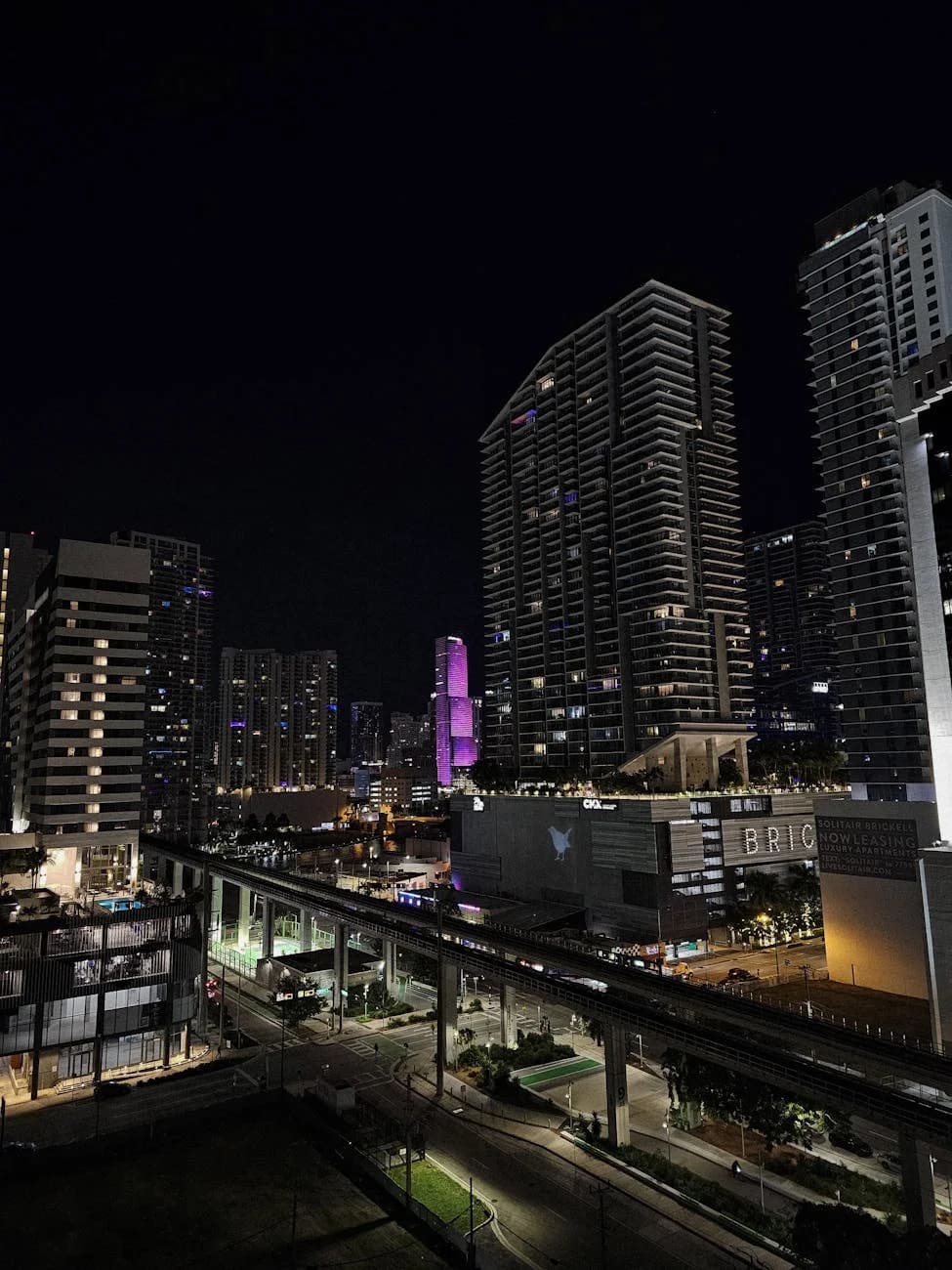 Captivating Miami Skyline At Night Featu 4