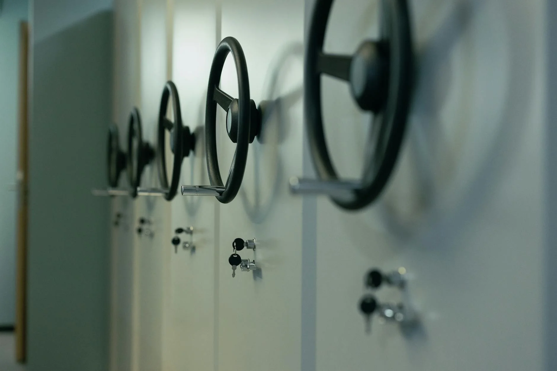 Vista de Cerca de Cajas Fuertes Industriales