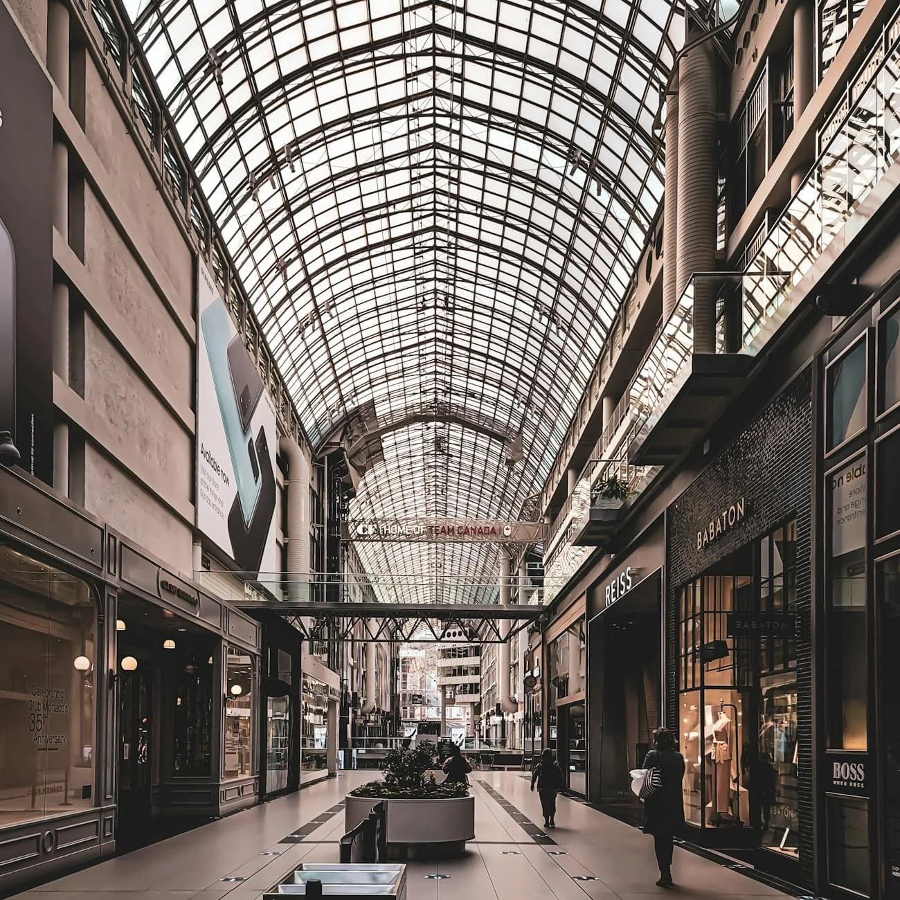 Elegant Indoor View Of A Modern Shopping 3