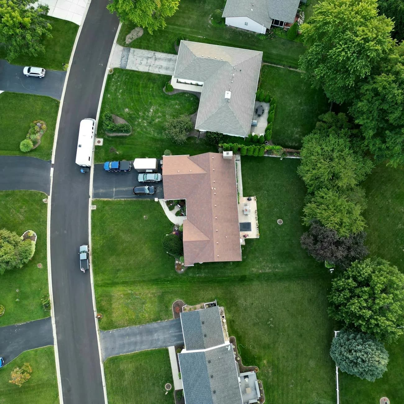 Aerial View Of A Suburban Neighborhood S 2