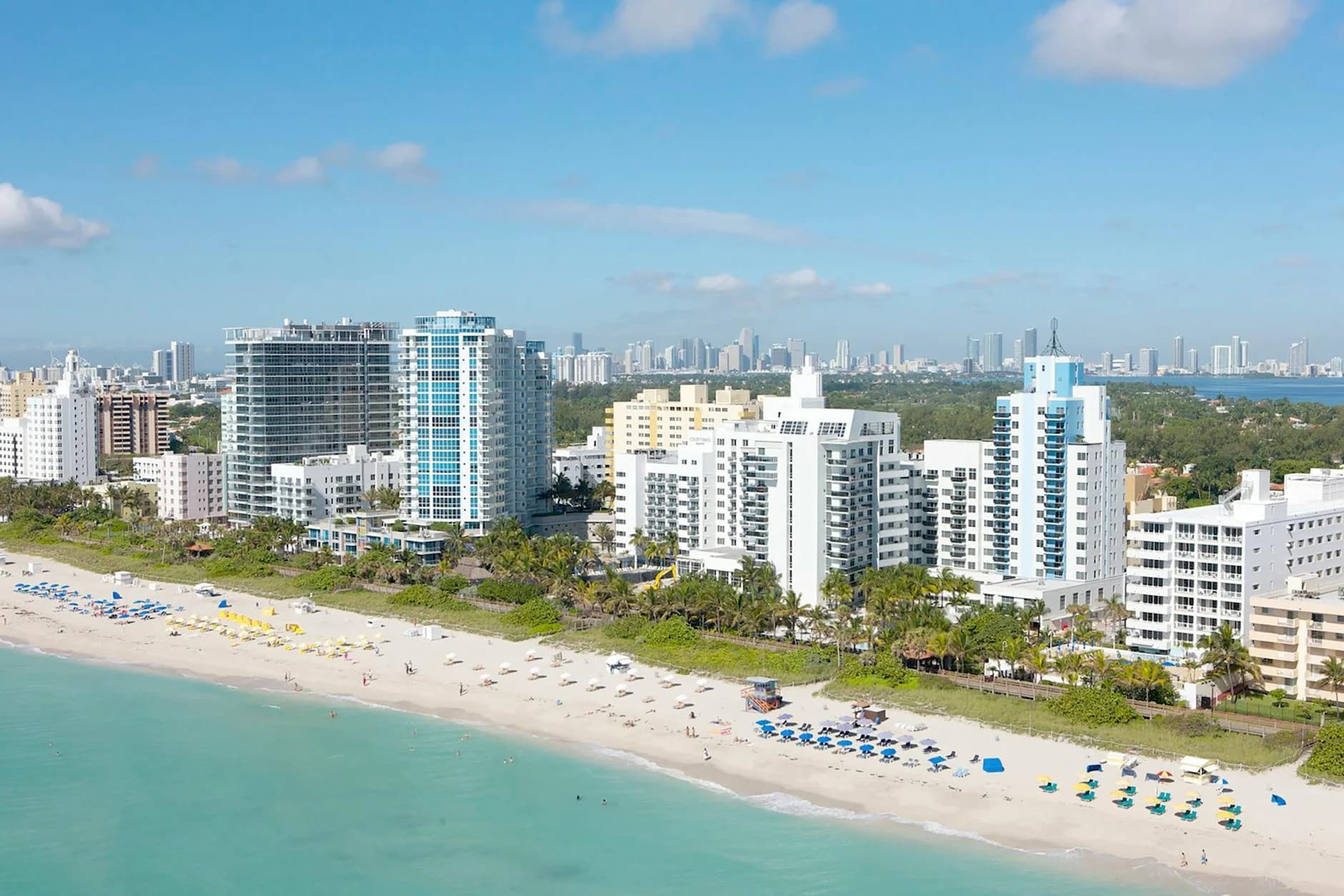 Stunning Aerial Shot Of Miami Beach Skyl 2