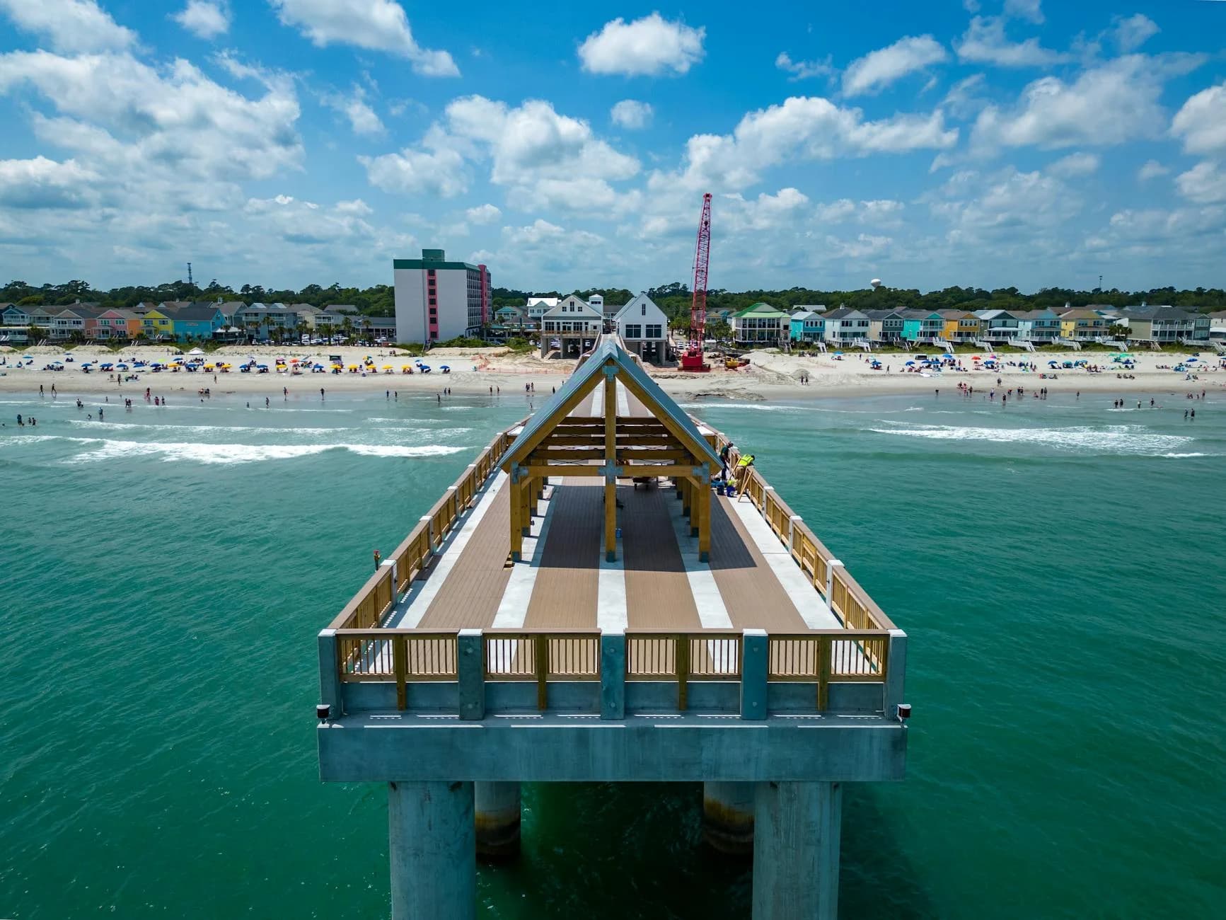 Vibrant Aerial View Of Surfside Beach Pi 4