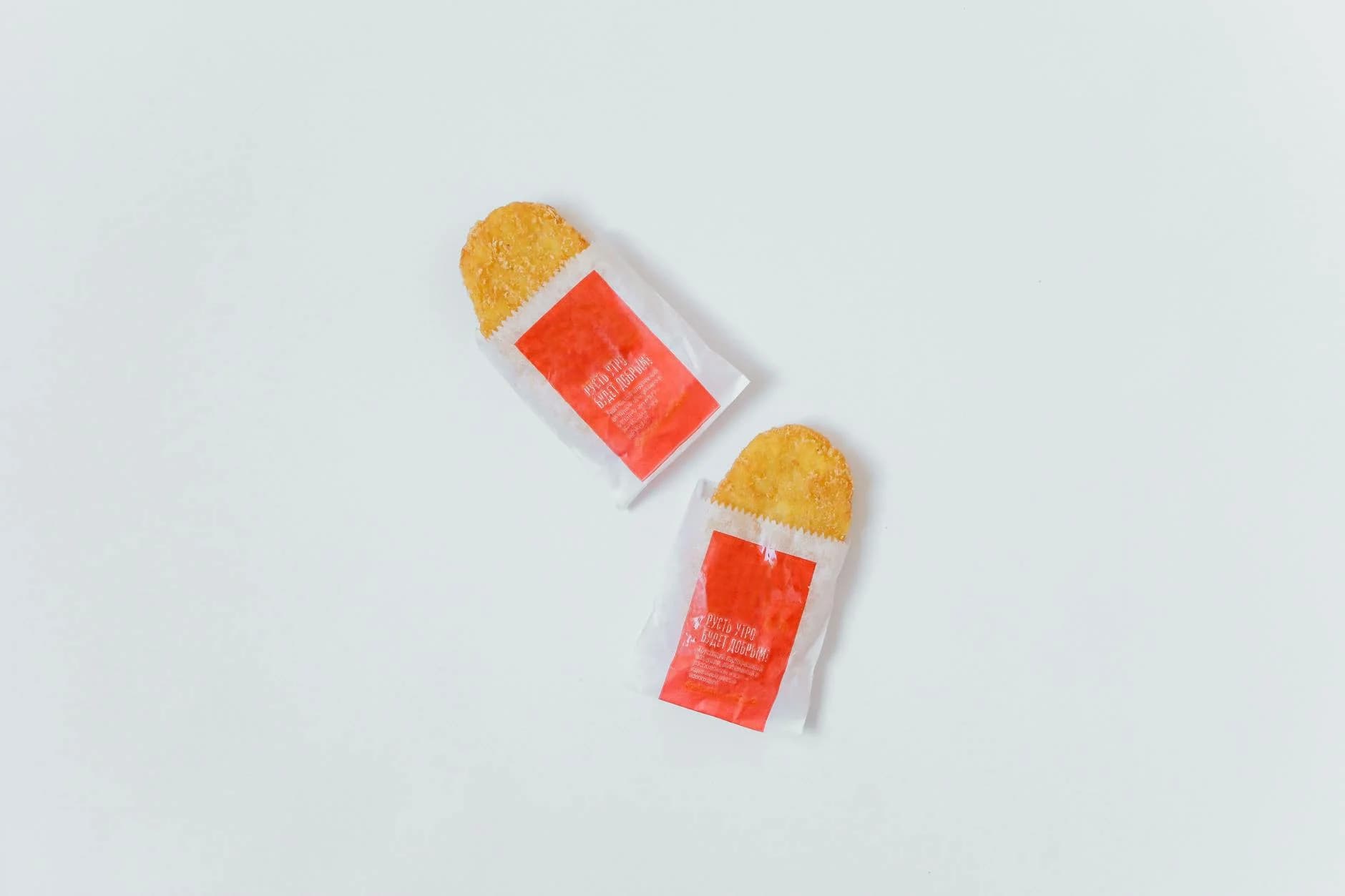 High Angle View Of Crispy Hash Browns In 4