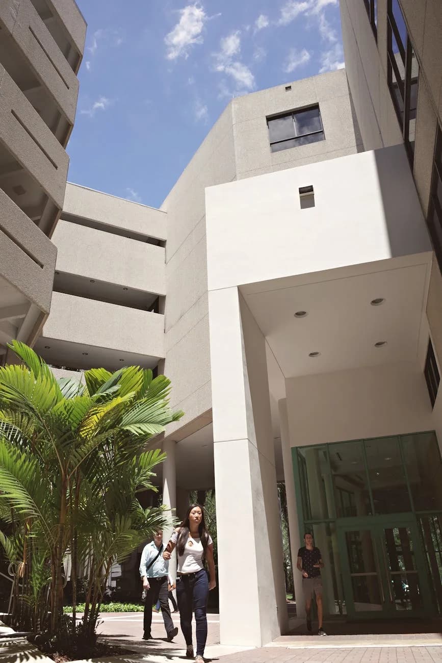 Students Walking On A University Campus 2