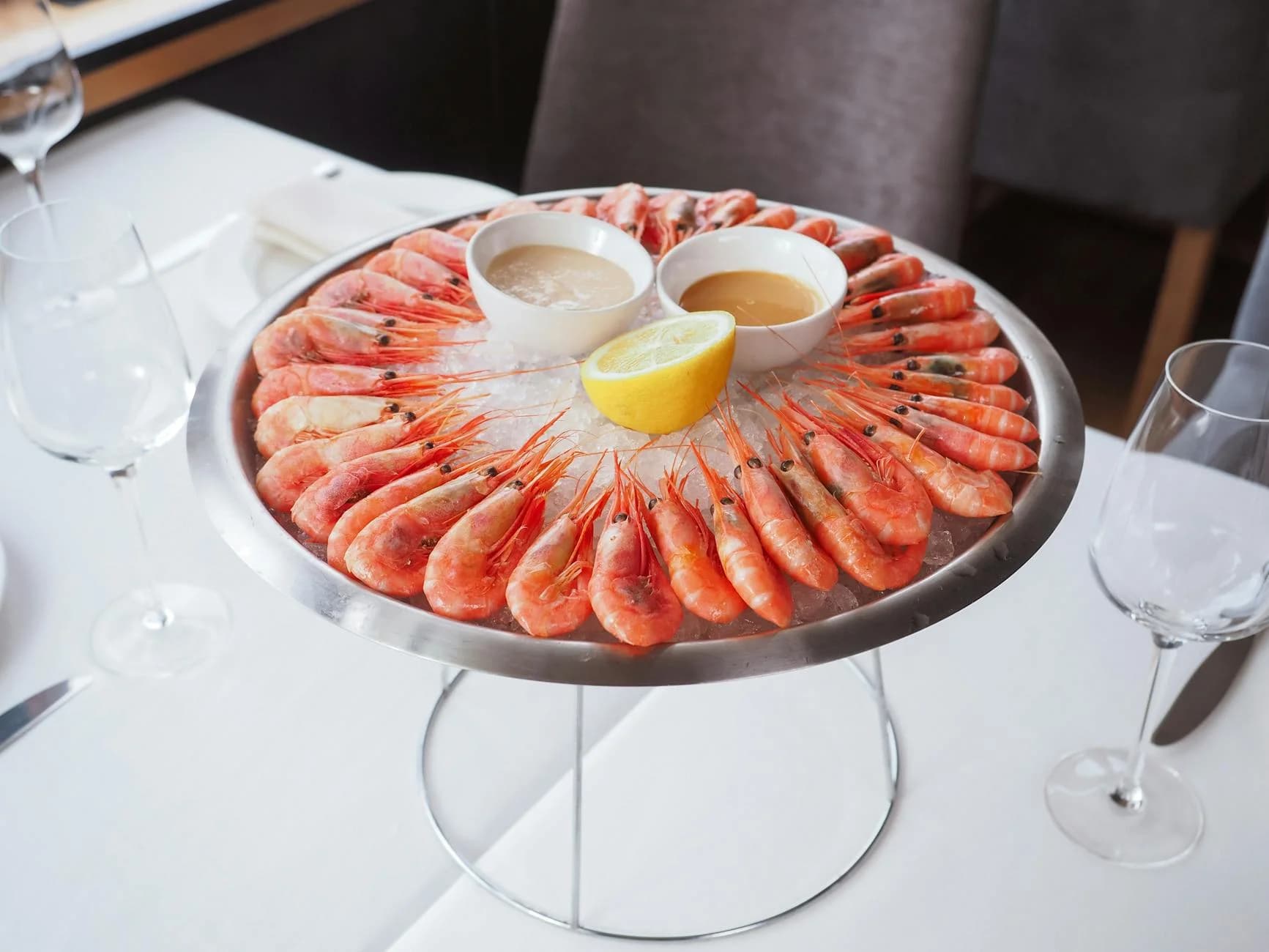 Close Up Of A Seafood Platter With Fresh 2