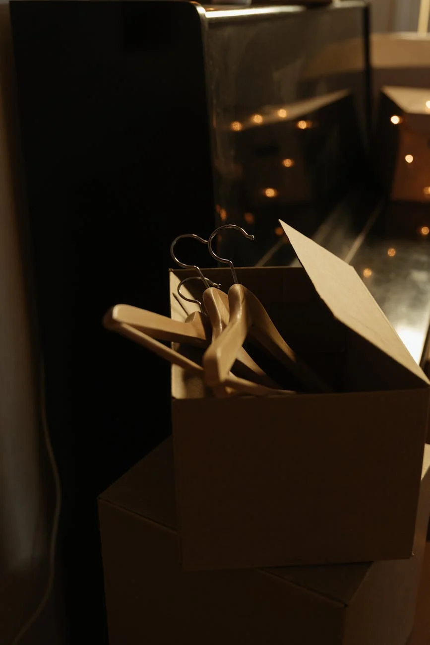 Svc Cardboard Box Filled With Clothes Hanger 3