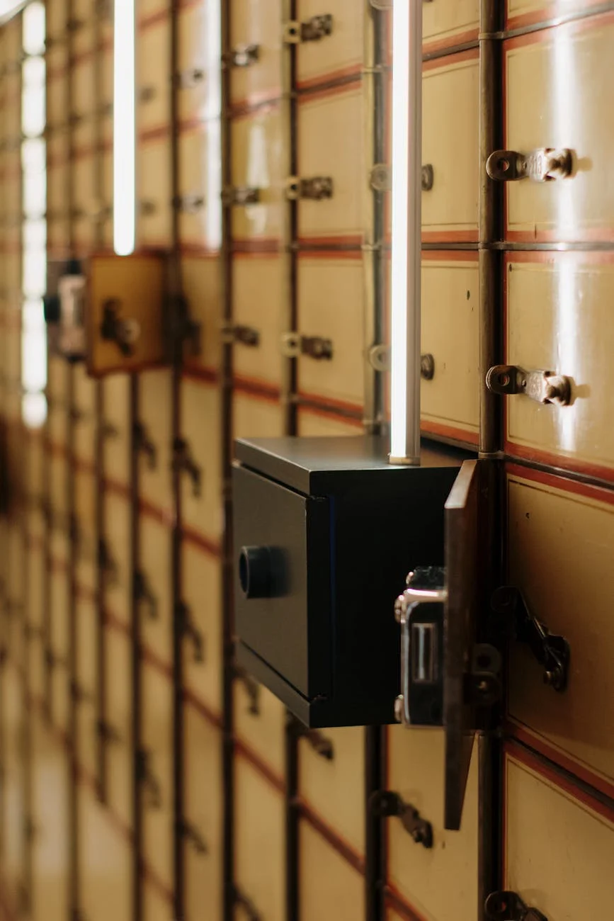 Close Up Of Vintage Safety Deposit Boxes 4