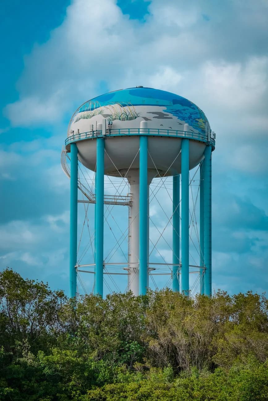 A Vibrant Water Tower In Hollywood Flori 2