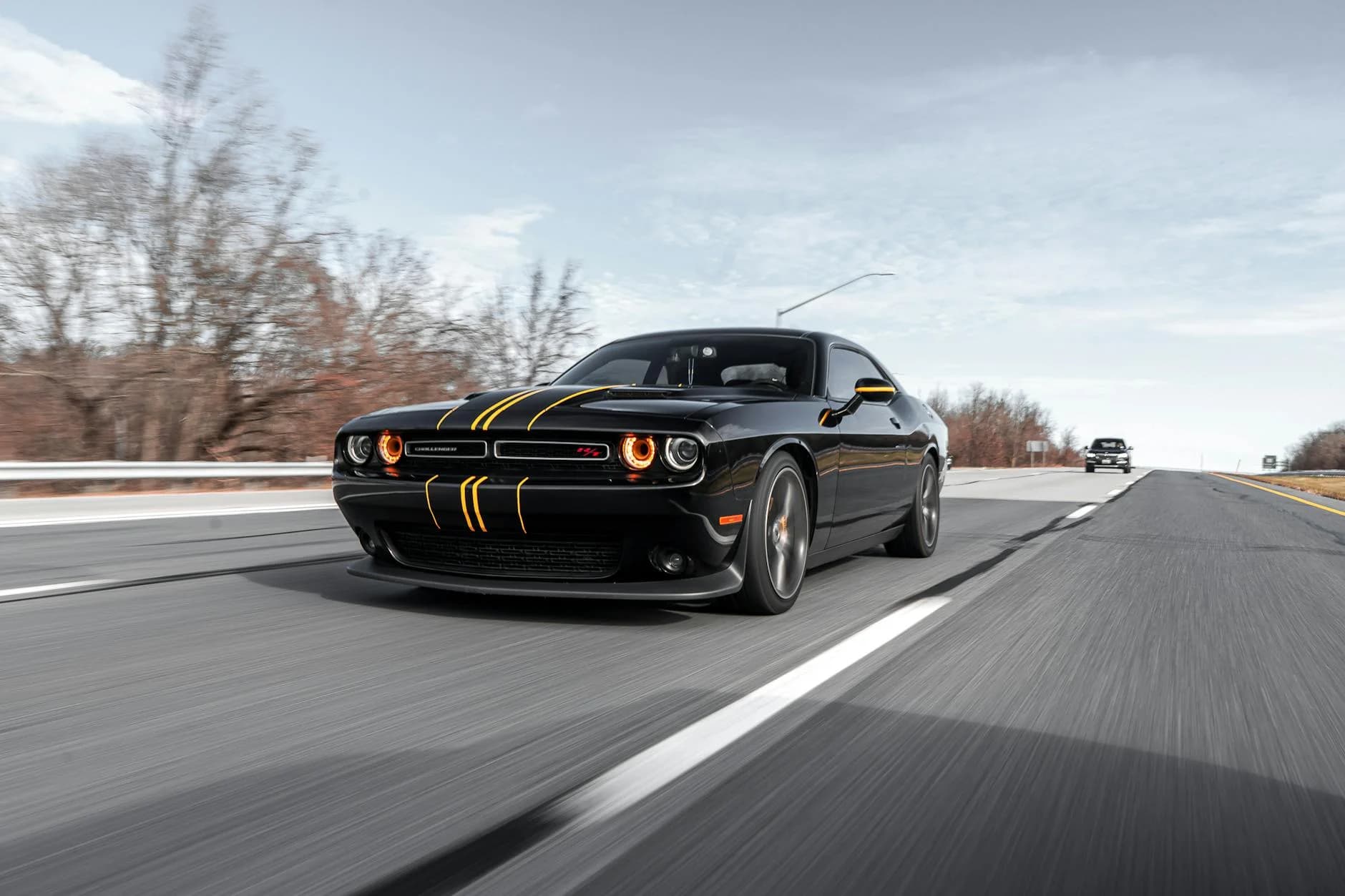 High Performance Black Car Driving Fast 2