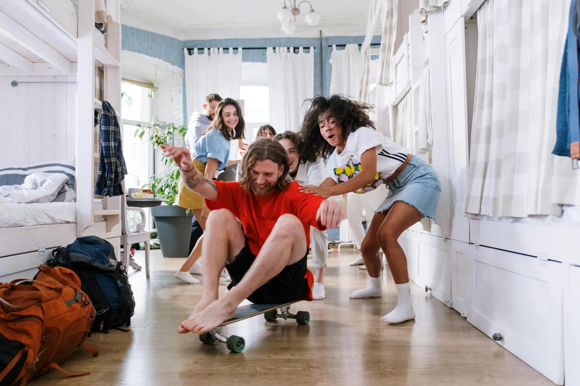 A Group Of Friends Enjoying Playful Mome 3