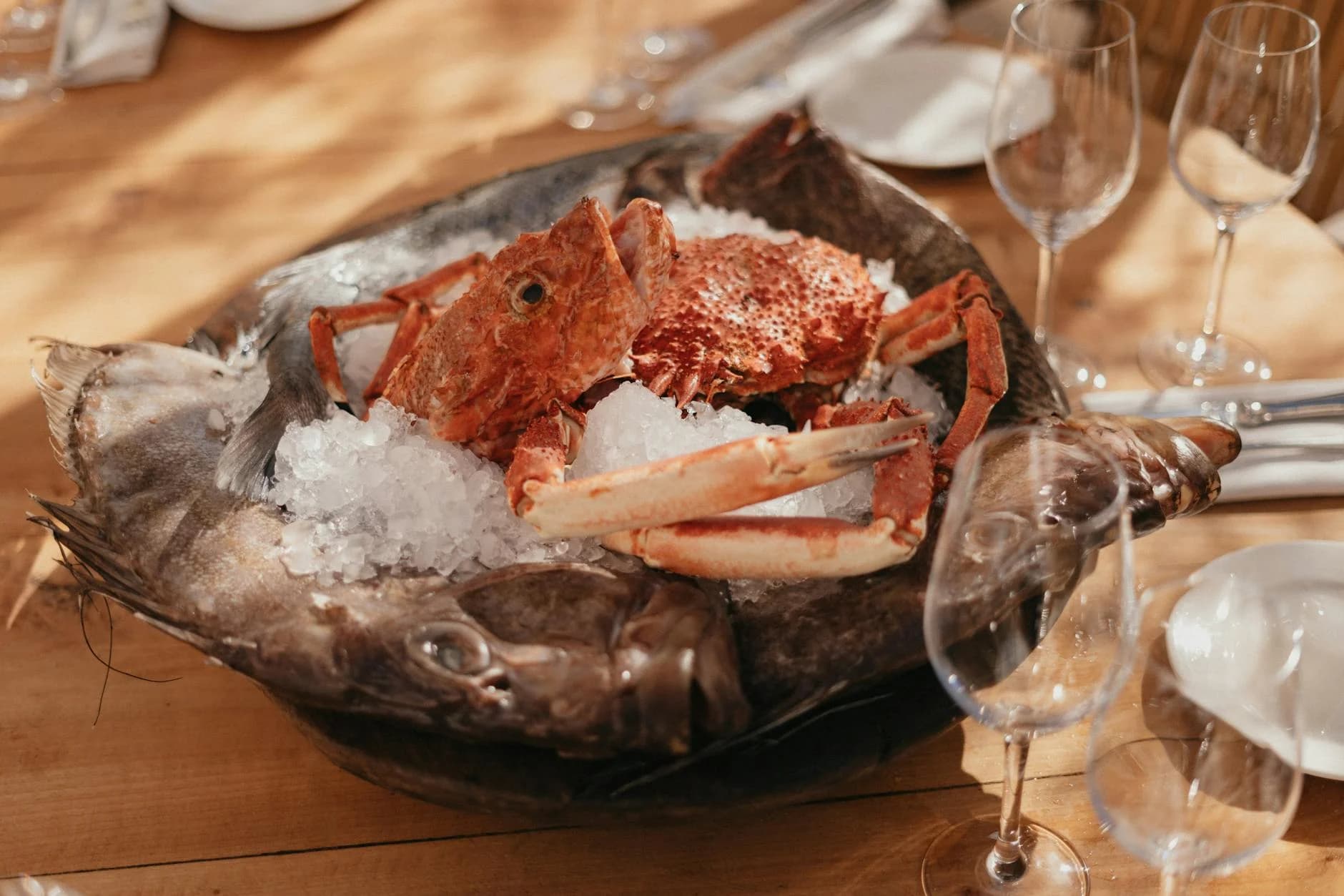 Exquisite Seafood Presentation With Crab 1