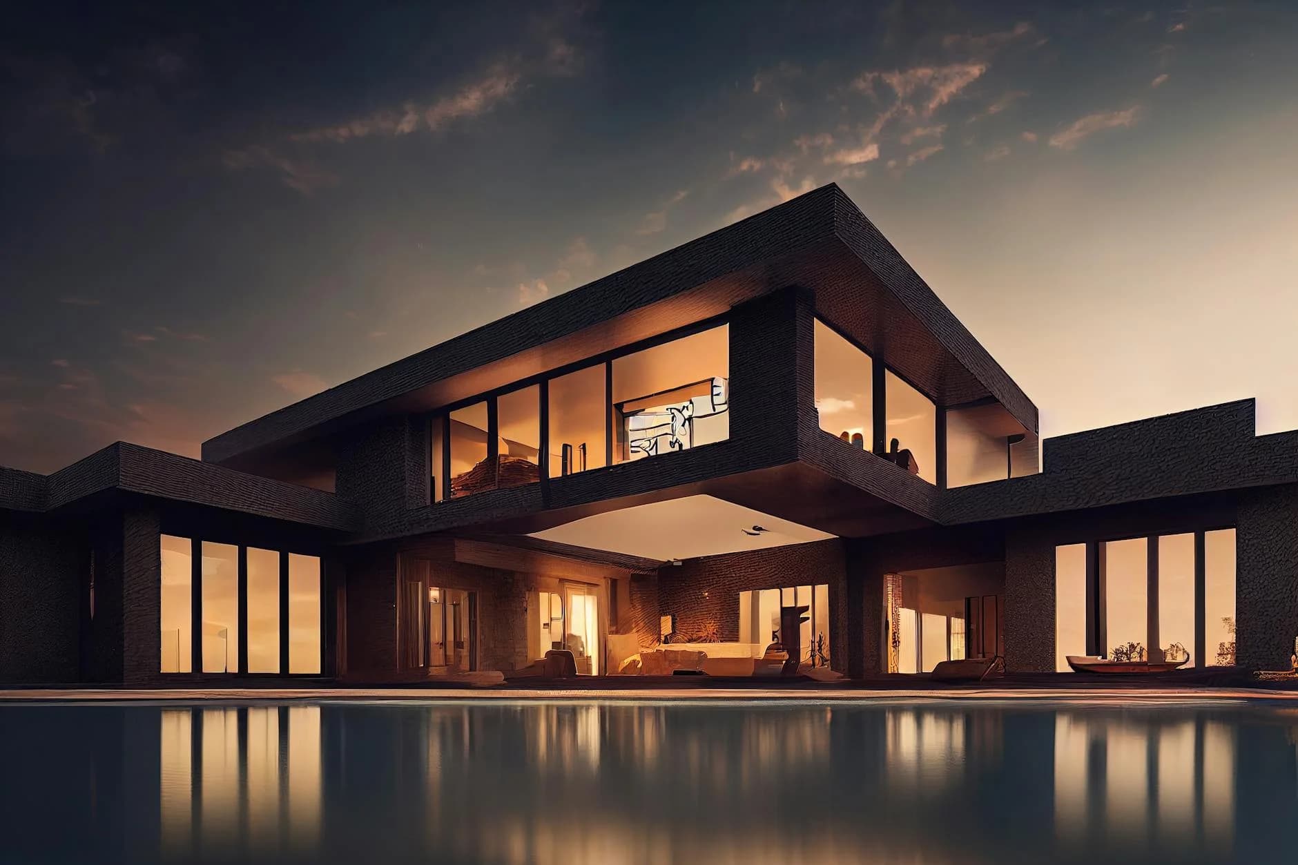 A Stunning Modern Mansion With A Poolsid 4