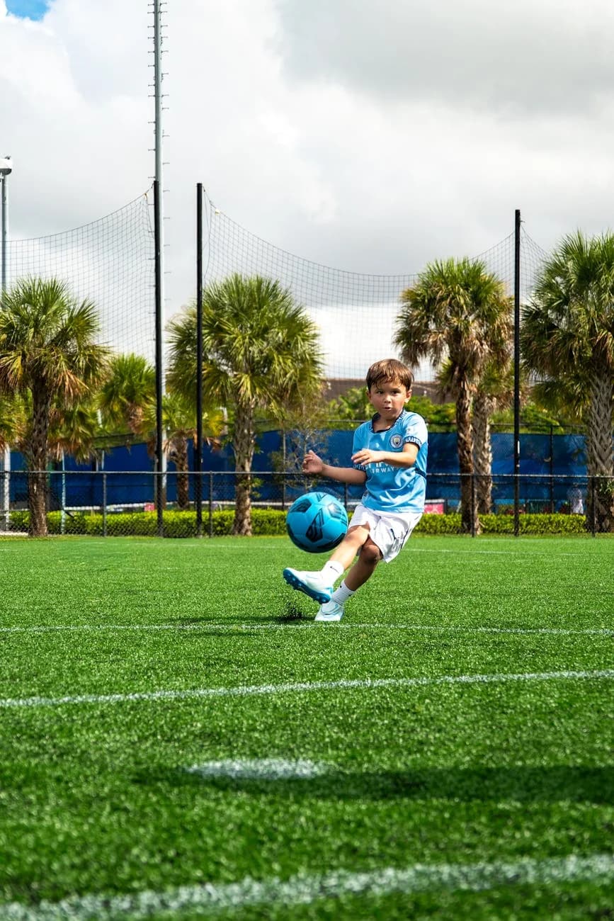 A Child Playing Soccer In Doral Florida 3