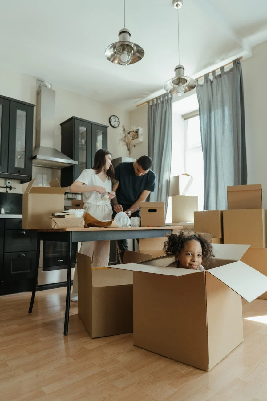 Family Moving Into Their New Home Surrou 2