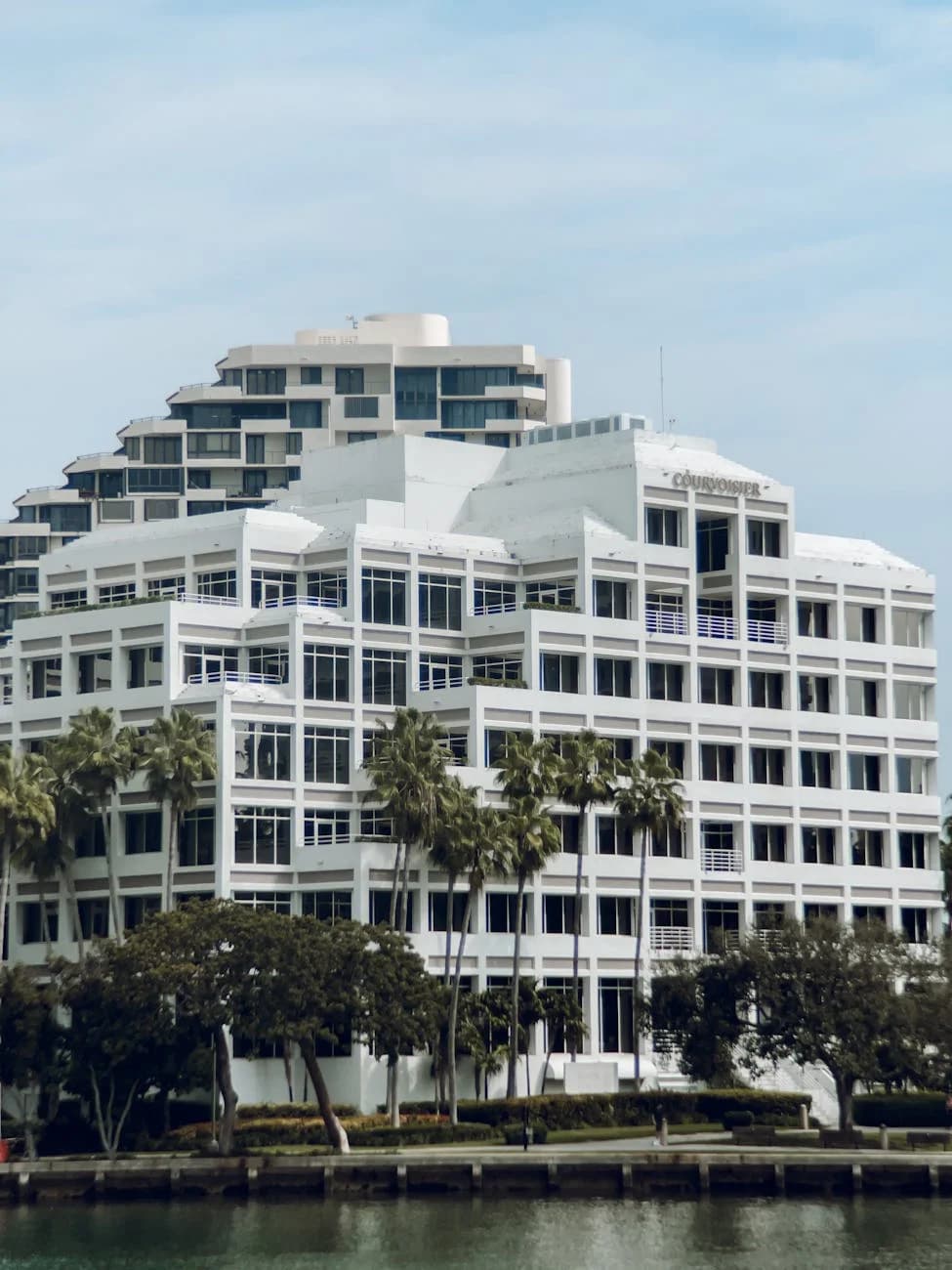 Contemporary White High Rise Building By 2